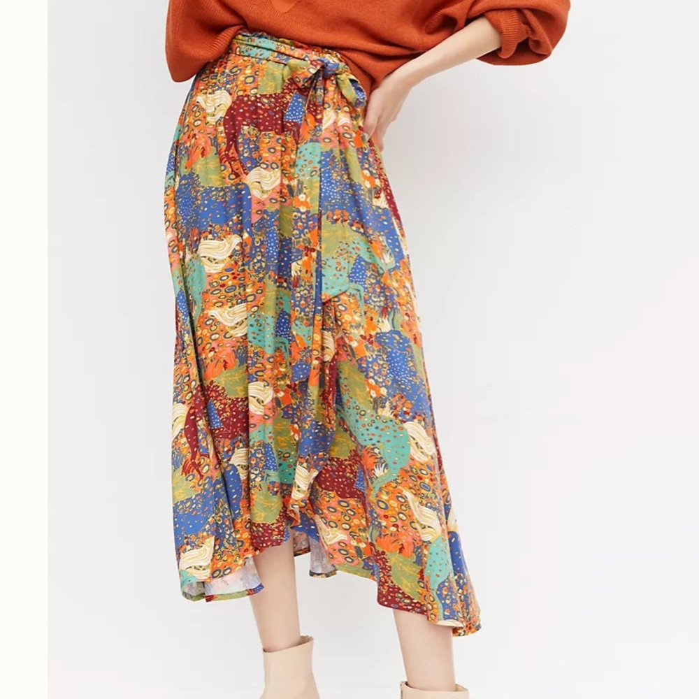 NWT Anthropologie Mauve tiered skirt, size small